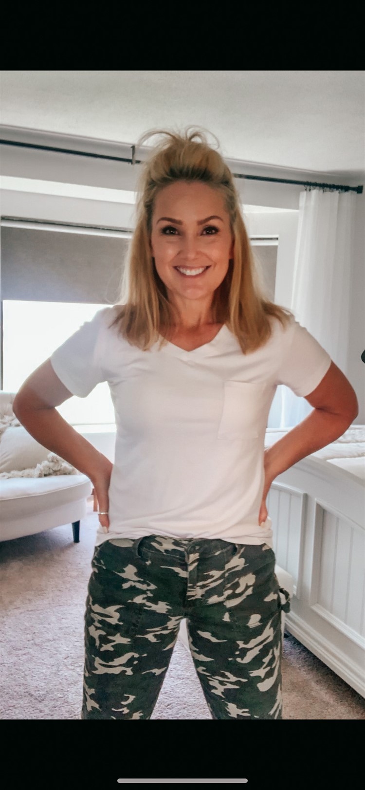 WHAT TO WEAR WITH CAMO PANTS - MY HAPPY PLACE