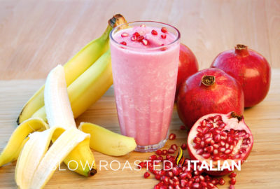 3 pomegranate smoothies