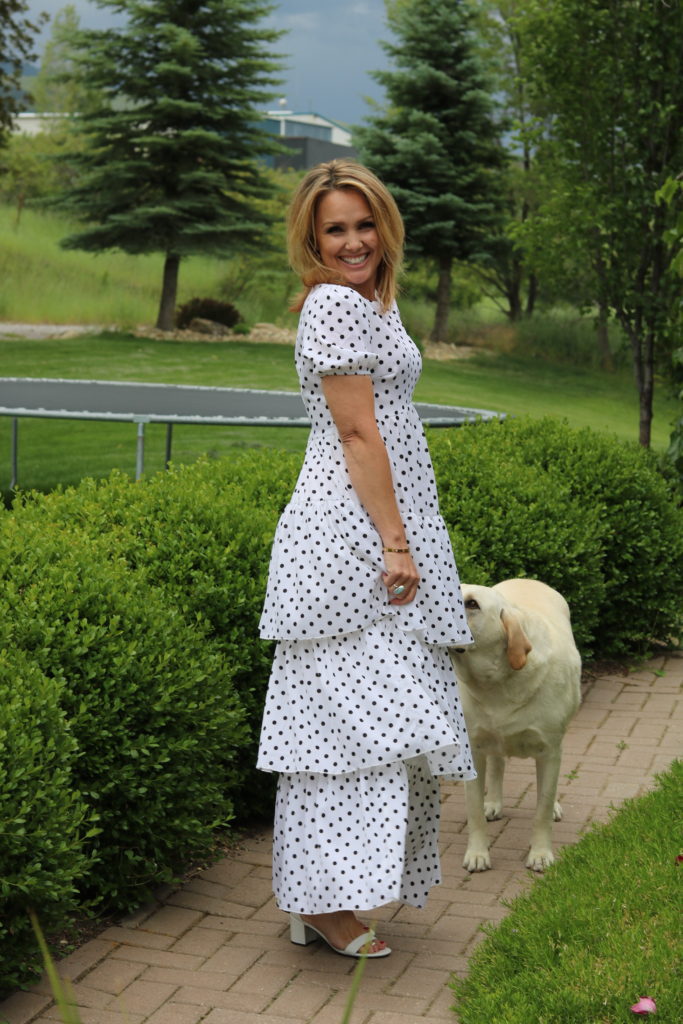 the perfect polka dot dress