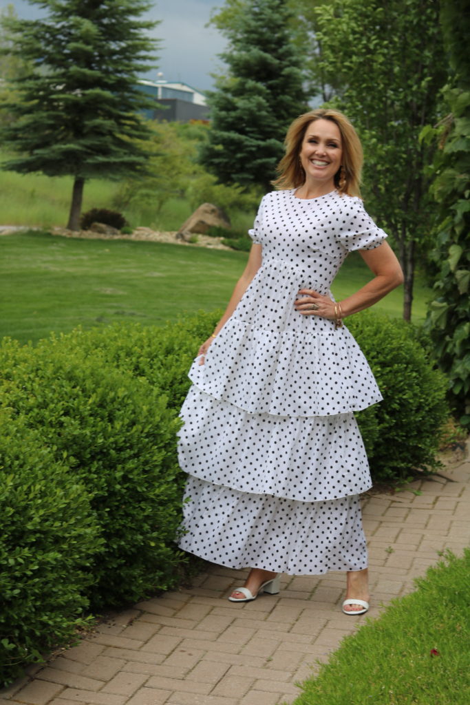 the perfect polka dot dress