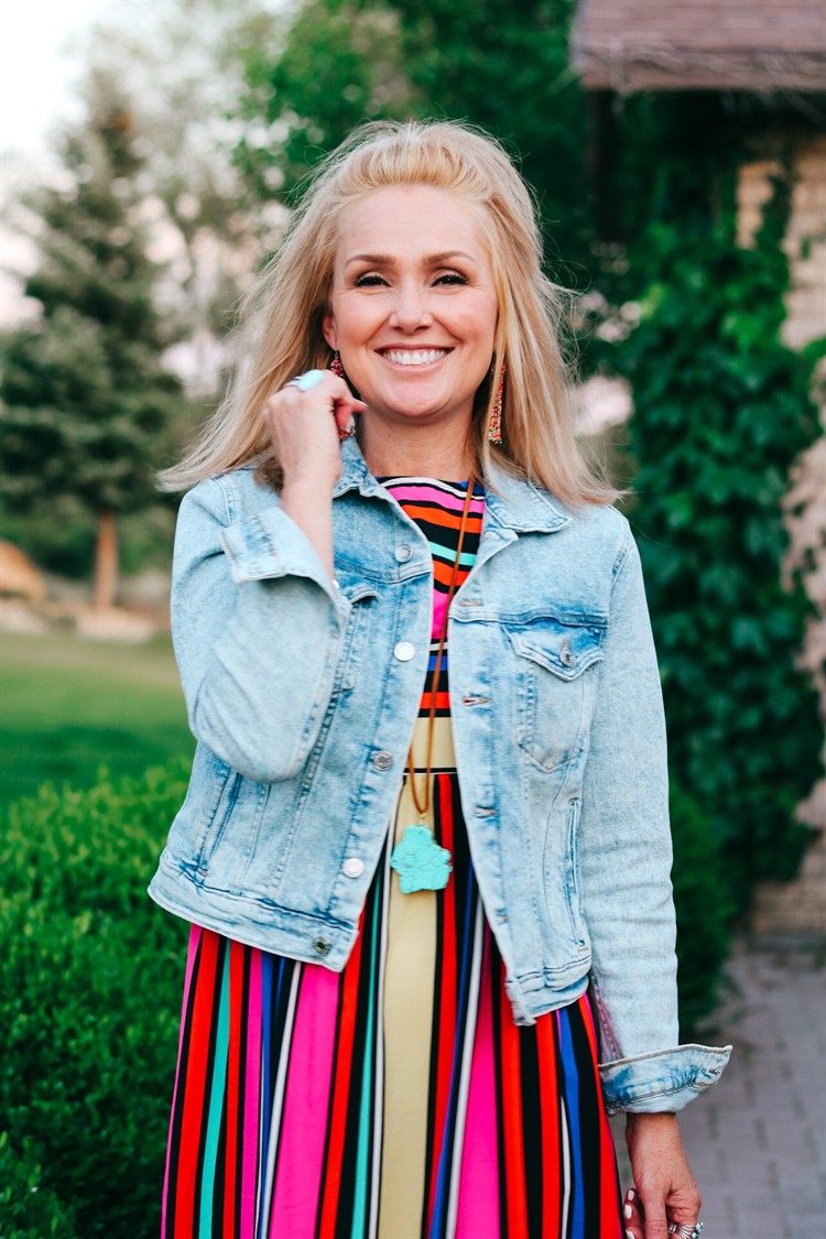 MULTI-STRIPE DRESS