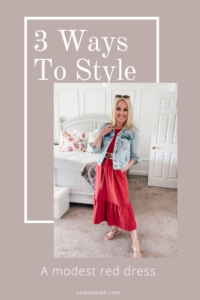 ways to style a red dress