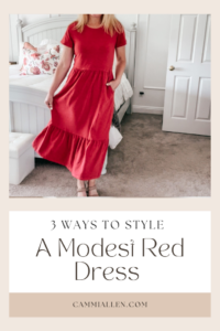 ways to style a red dress