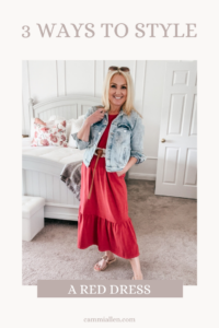 ways to style a red dress