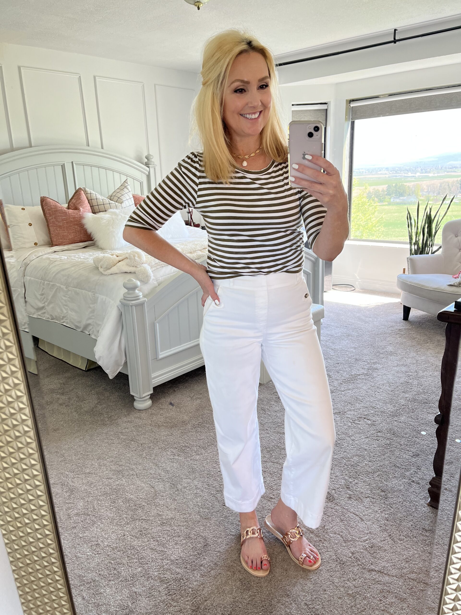High-Waisted Linen-Blend Cropped Wide-Leg Pants | Old Navy