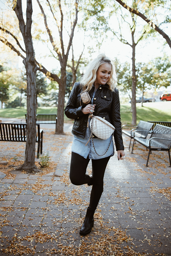 Outfit leather clearance leggings