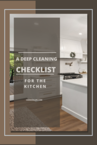 kitchen deep cleaning checklist