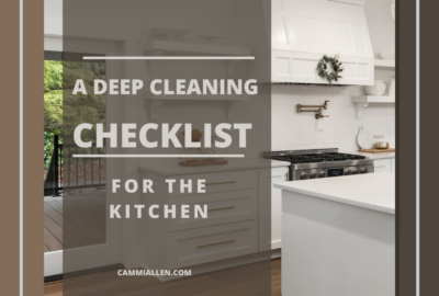 kitchen deep cleaning checklist