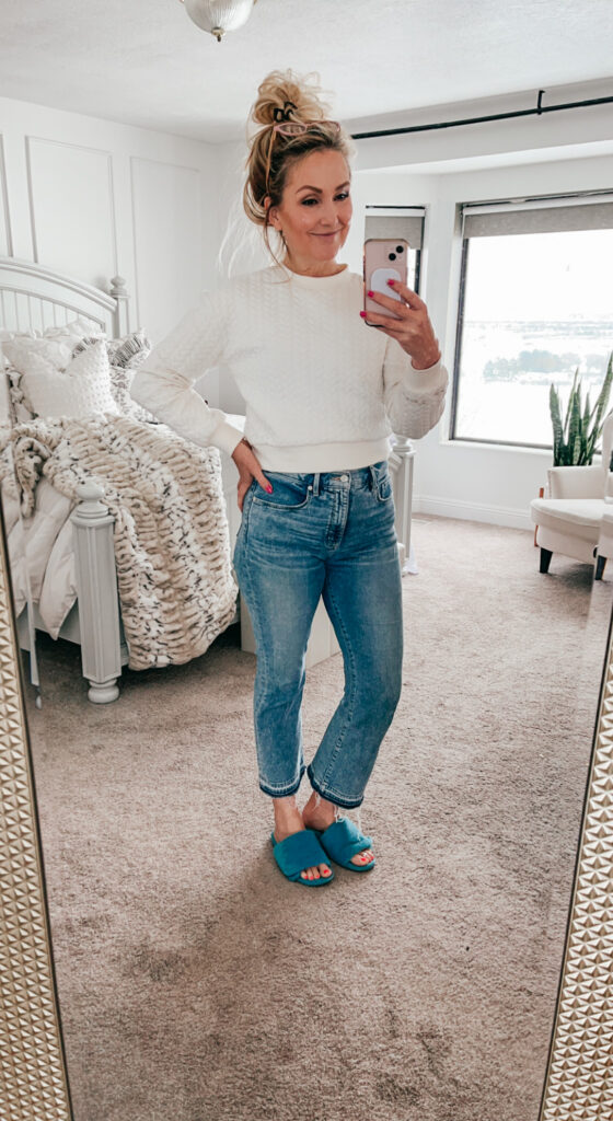 Here Is How I Styled My White Jeans From Nordstrom - 50 IS NOT OLD - A  Fashion And Beauty Blog For Women Over 50