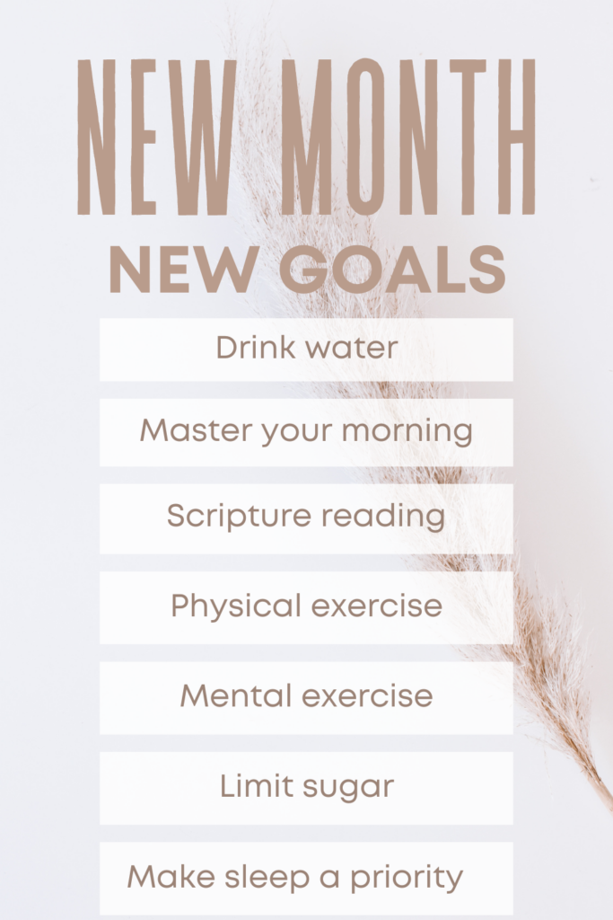 new month new goals