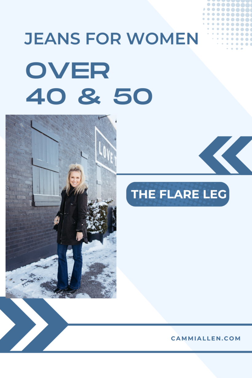 Jeans For Women Over 50 The Flare Leg - MY HAPPY PLACE