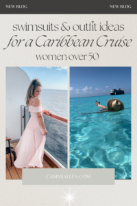 swimsuits and outfit ideas for a caribbean cruise
