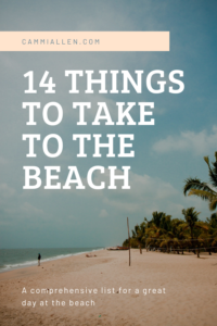 things to bring to the beach
