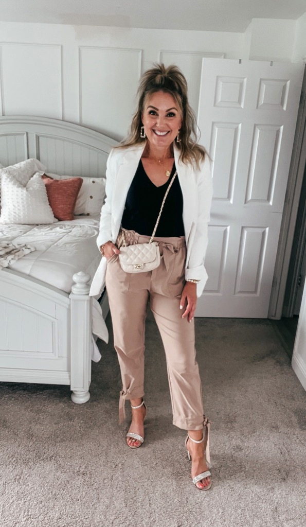 How To Wear Paper Bag Waist Pants - MY HAPPY PLACE