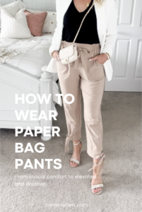HOW TO WEAR PAPER BAG WAIST PANTS