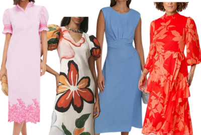 trendy wedding guest dresses